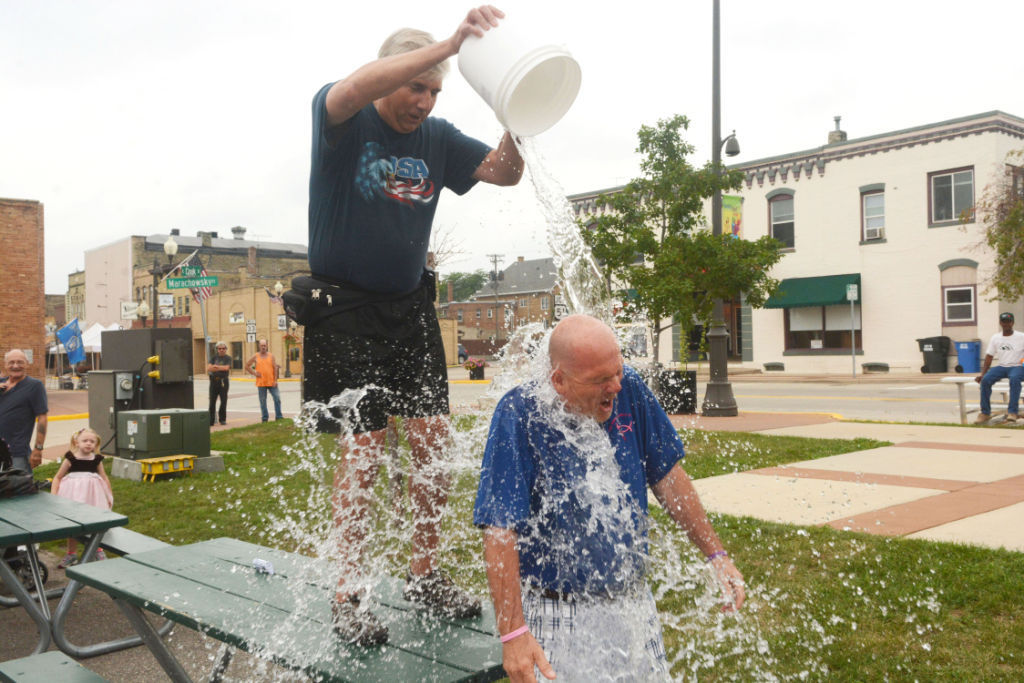 Drenched mayor